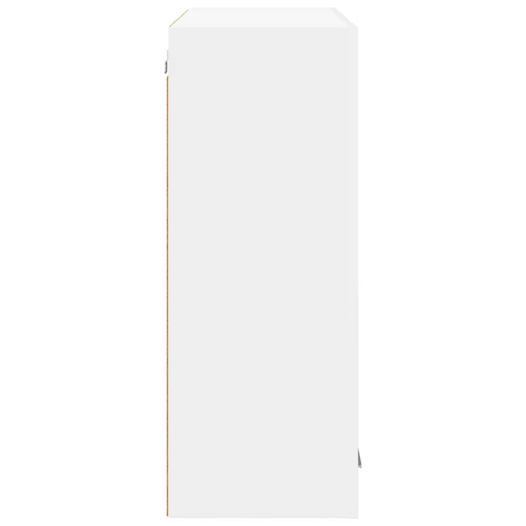 vidaXL Κρεμαστό ντουλάπι με ράφι Επιτοίχιο Riga Λευκό 80 x 31 x 80 εκ.