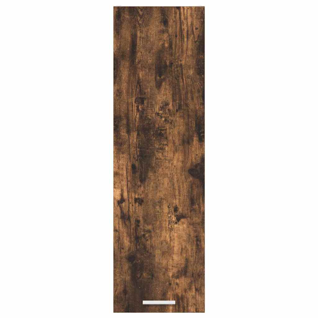 vidaXL Κρεμαστό ντουλάπι με ράφι Riga Καπνιστό Δρύς 30 x 31 x 100 εκ.