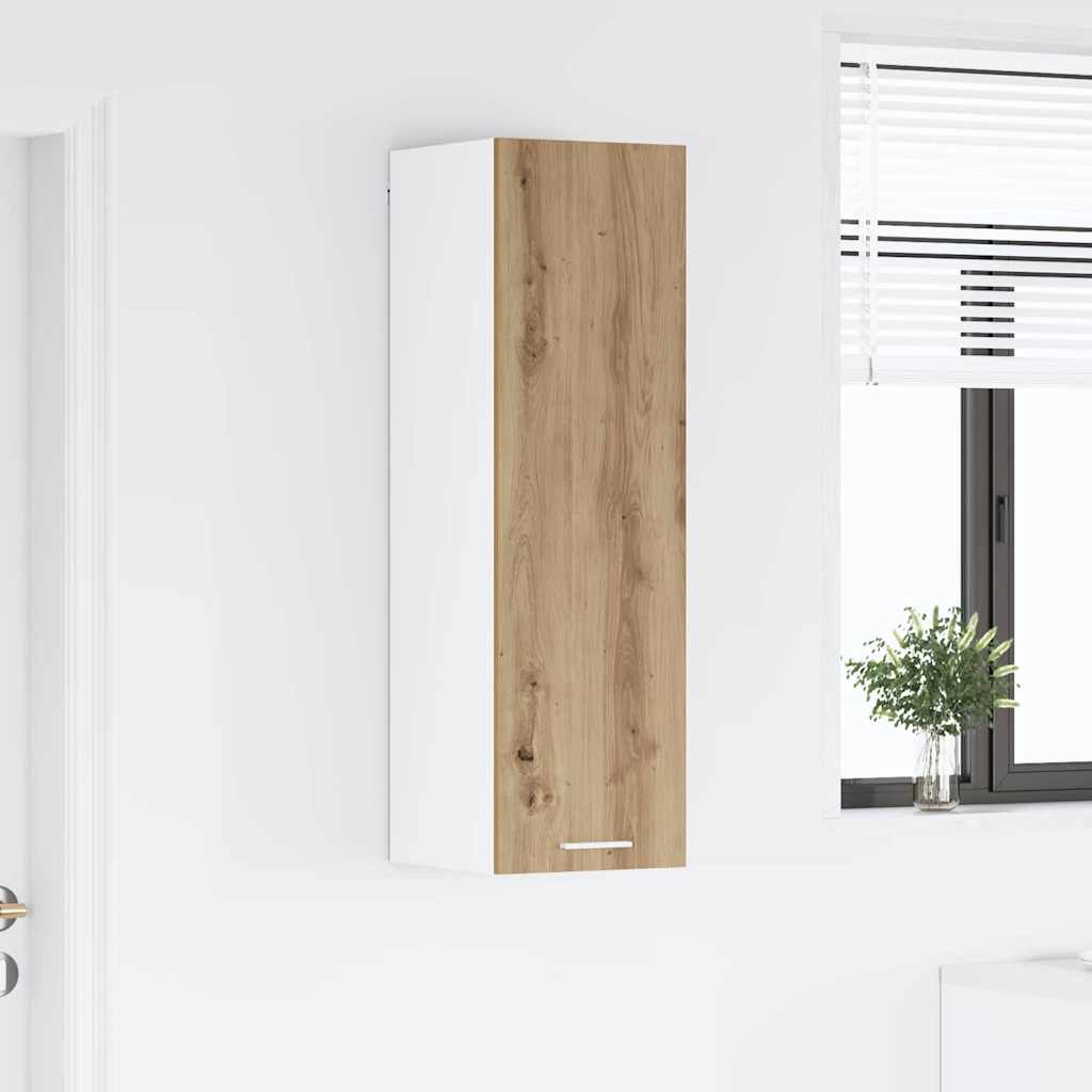 vidaXL Κρεμαστό ντουλάπι με ράφι Riga Artisan Oak 30 x 31 x 100 εκ.