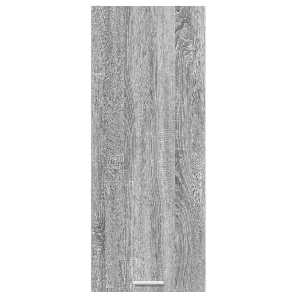 vidaXL Κρεμαστό ντουλάπι με ράφι Riga Γκρίζο Σονομα 40 x 31 x 100 εκ.