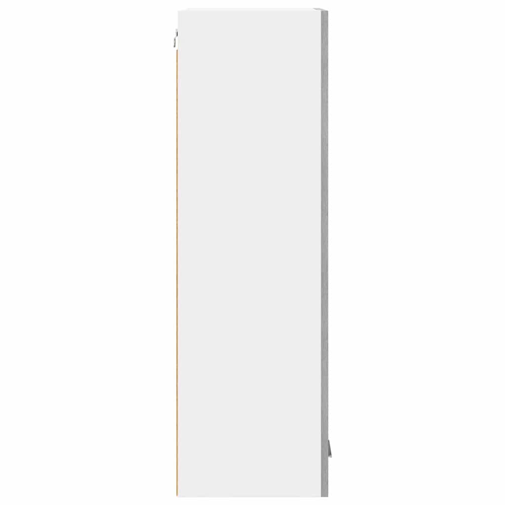 vidaXL Κρεμαστό ντουλάπι με ράφι Riga Γκρίζο Σονομα 40 x 31 x 100 εκ.