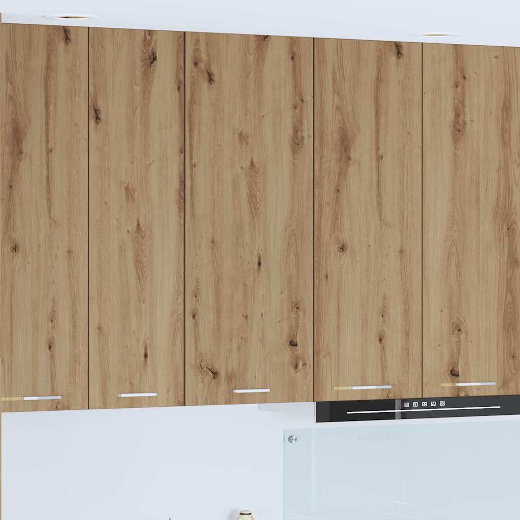 vidaXL Κρεμαστό ντουλάπι με ράφι Riga Artisan Oak 40 x 31 x 100 εκ.