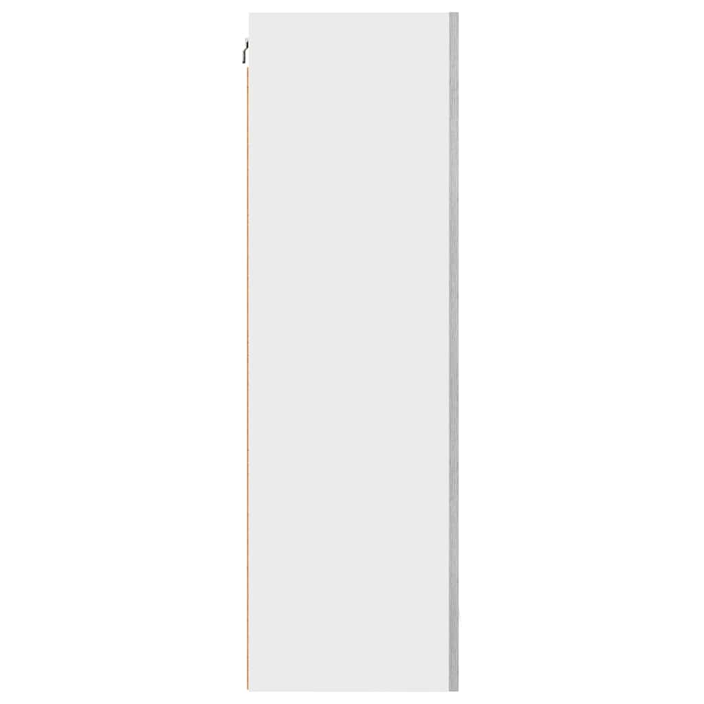 vidaXL Κρεμαστό ντουλάπι Riga Σομόνα Δρυς και Λευκό 50 x 31 x 100 εκ.