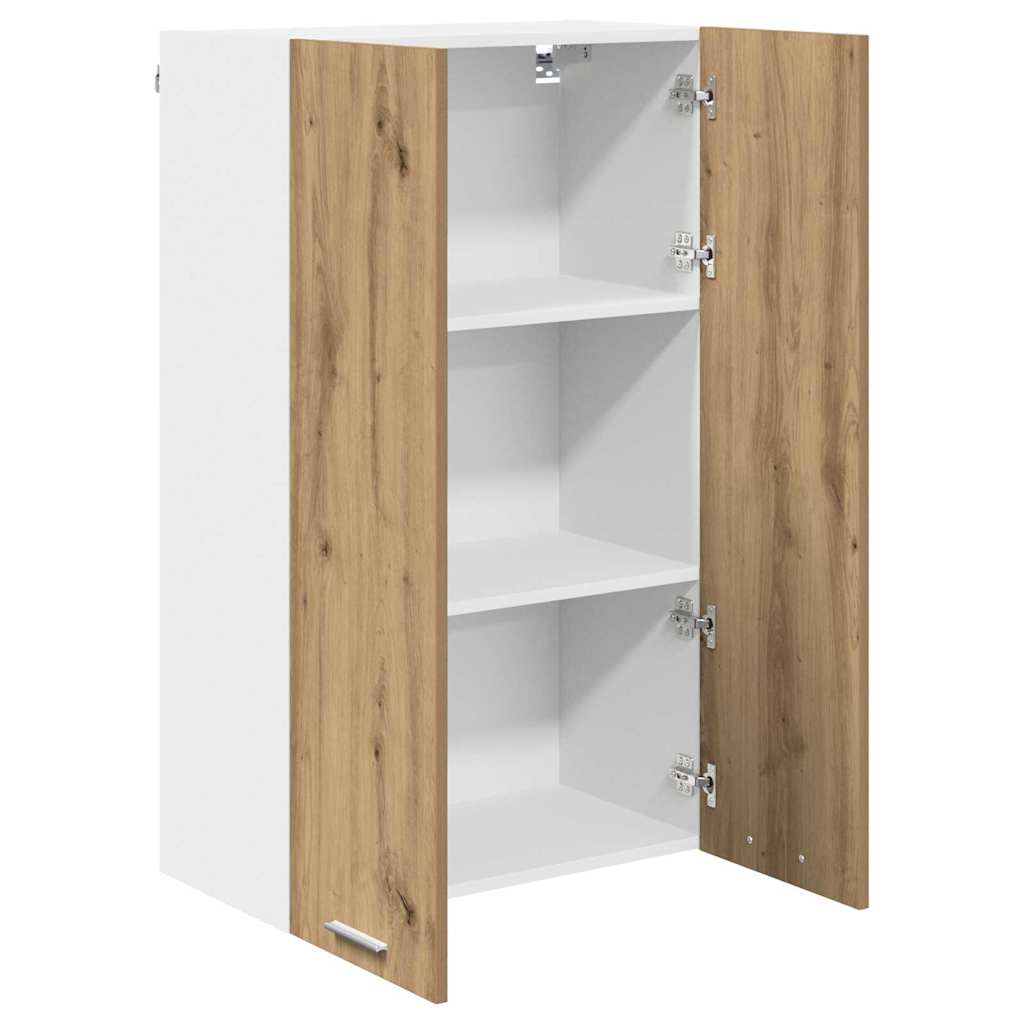 vidaXL Κρεμαστό ντουλάπι με ράφι Riga Artisan Oak 60 x 31 x 100 εκ.