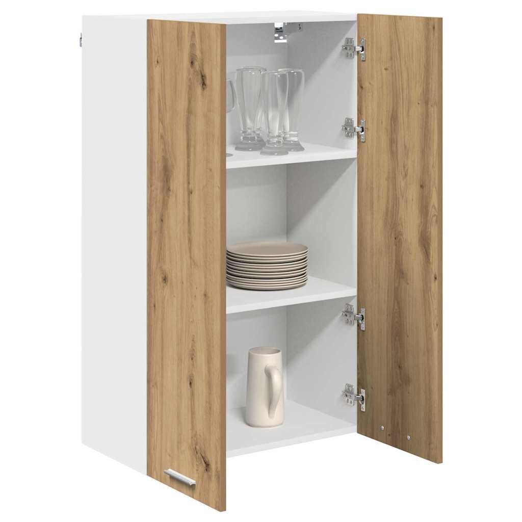 vidaXL Κρεμαστό ντουλάπι με ράφι Riga Artisan Oak 60 x 31 x 100 εκ.