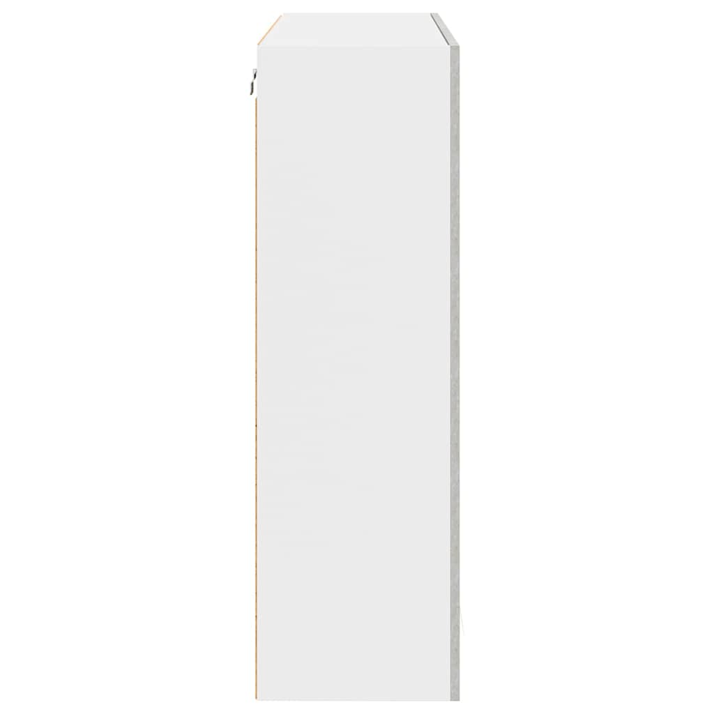 vidaXL Κρεμαστό ντουλάπι με ράφι Riga Σκυρόδεμα Γκρι 80 x 31 x 100 εκ.