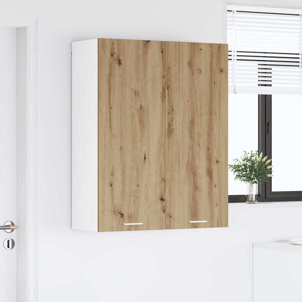 vidaXL Κρεμαστό ντουλάπι με ράφι Riga Artisan Oak 80 x 31 x 100 εκ.