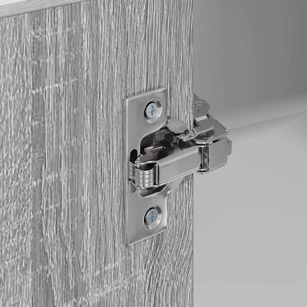 vidaXL Κρεμαστό ντουλάπι Riga Σομόνα Δρυς και Λευκό 57 x 57 x 100 εκ.