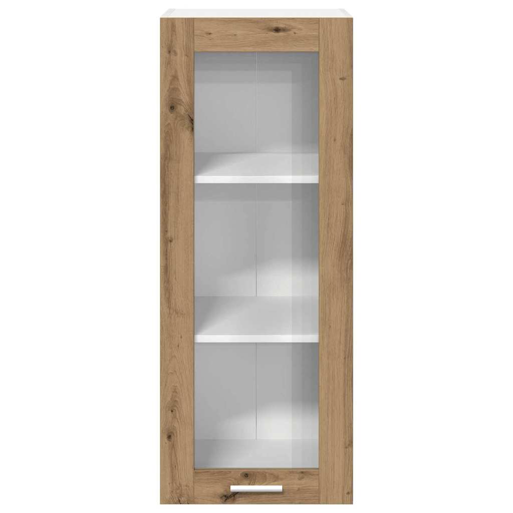 vidaXL Κρεμαστό ντουλάπι με ράφι Riga Artisan Oak 40 x 31 x 100 εκ.