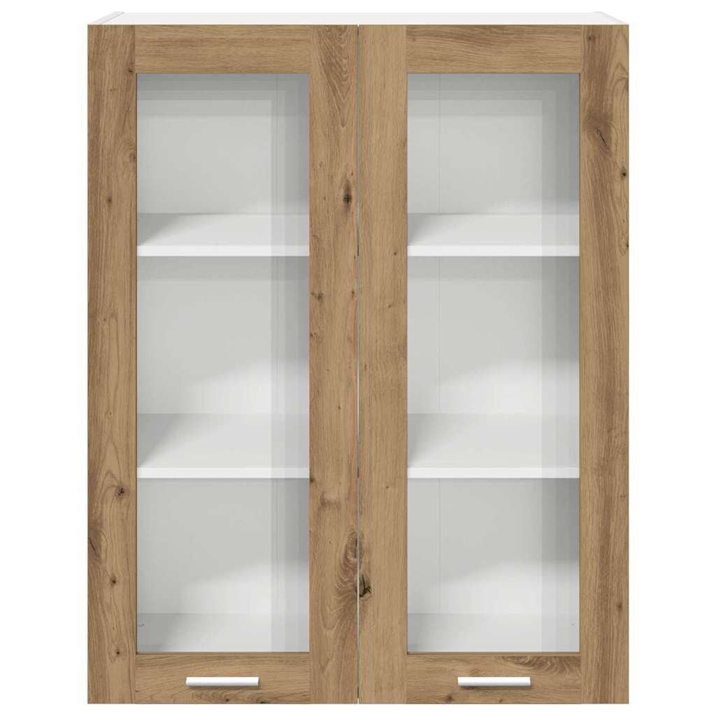 vidaXL Κρεμαστό ντουλάπι με ράφι Riga Artisan Oak 80 x 31 x 100 εκ.