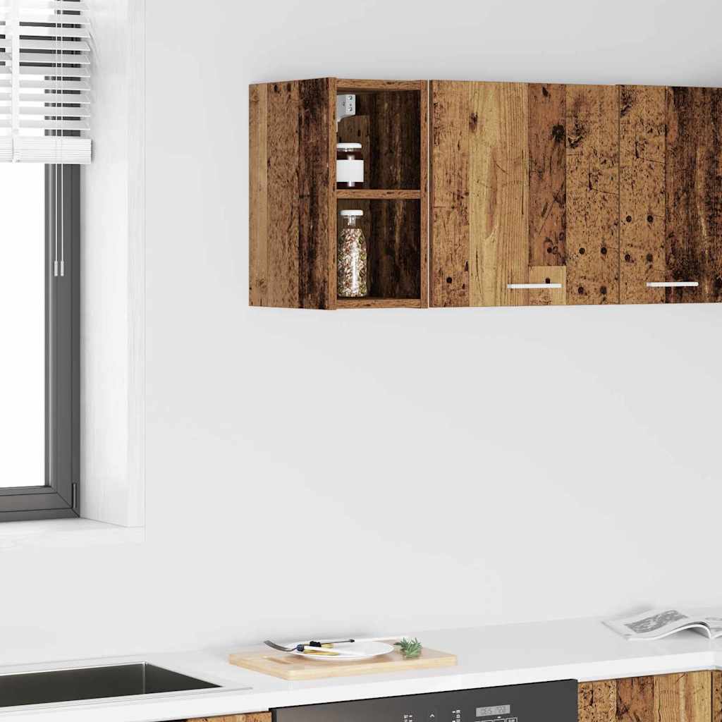 vidaXL Κρεμαστό ντουλάπι με ράφι Riga Παλιό Ξύλο 20 x 29,5 x 40 εκ.