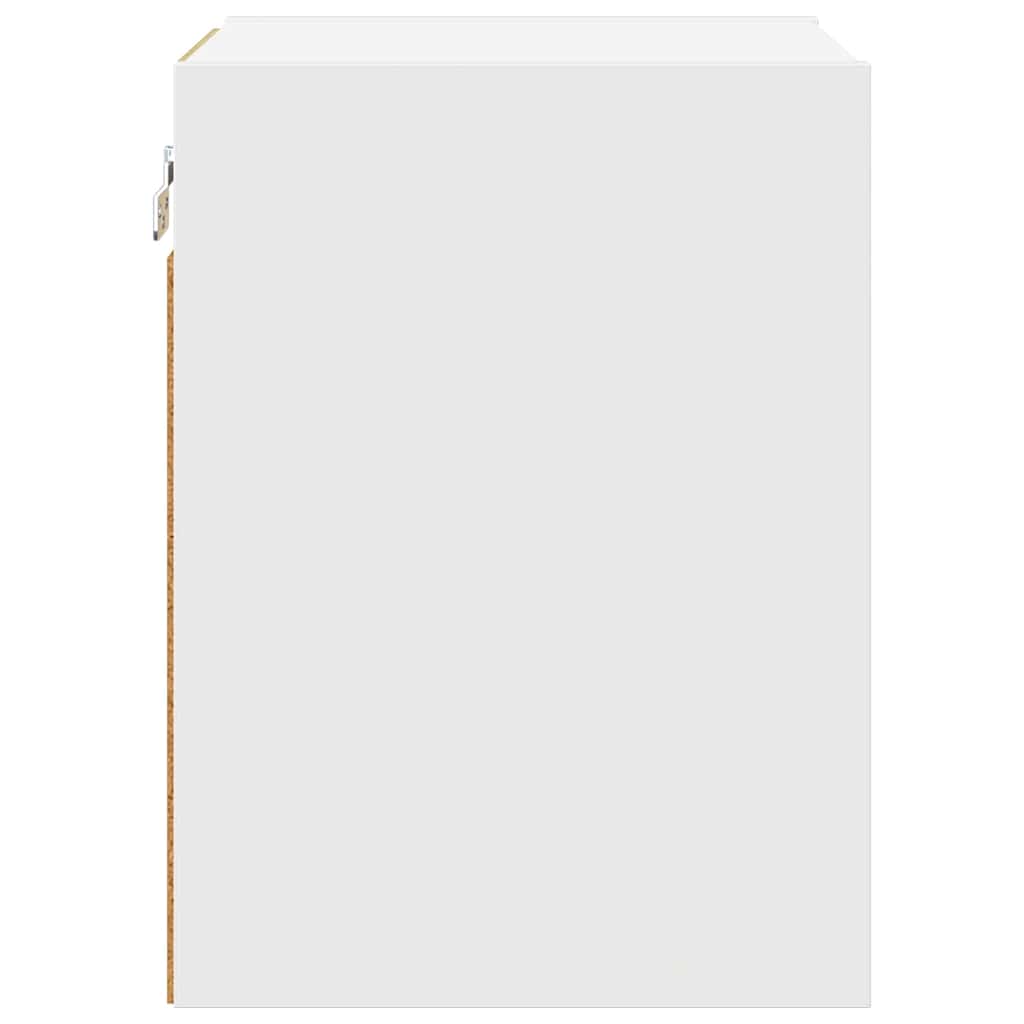 vidaXL Κρεμαστό ντουλάπι με ράφι Riga Λευκό 30 x 29.5 x 80 εκ.