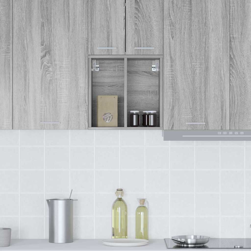 vidaXL Κρεμαστό ντουλάπι με ράφι Riga Γκρίζο Σονομα 40 x 29,5 x 40 εκ.