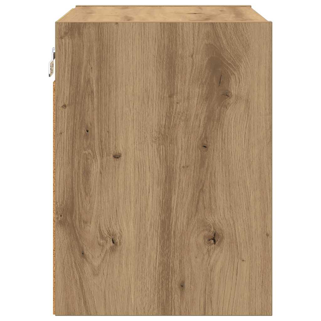 vidaXL Κρεμαστό ντουλάπι με ράφι Riga Artisan Oak 40 x 29,5 x 40 εκ.