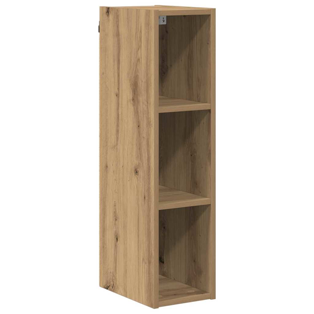 vidaXL Κρεμαστό ντουλάπι με ράφι Riga Artisan Oak 20 x 29,5 x 80 εκ.