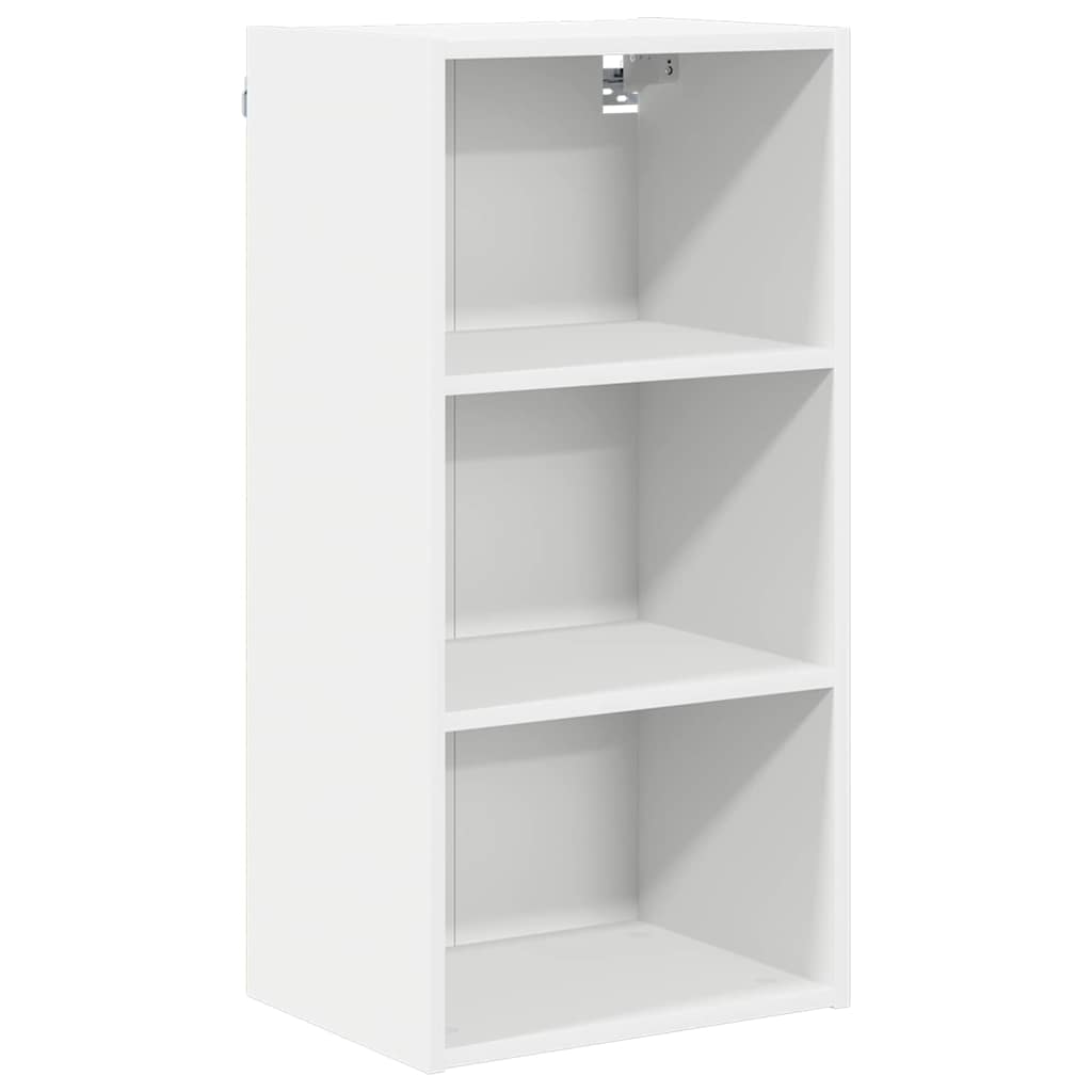 vidaXL Κρεμαστό ντουλάπι με ράφι Riga Λευκό 40 x 29,5 x 80 εκ.