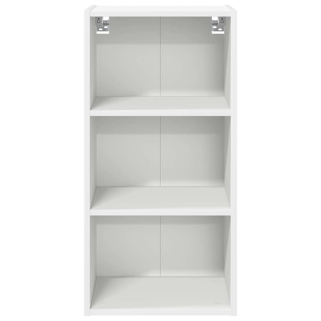 vidaXL Κρεμαστό ντουλάπι με ράφι Riga Λευκό 40 x 29,5 x 80 εκ.