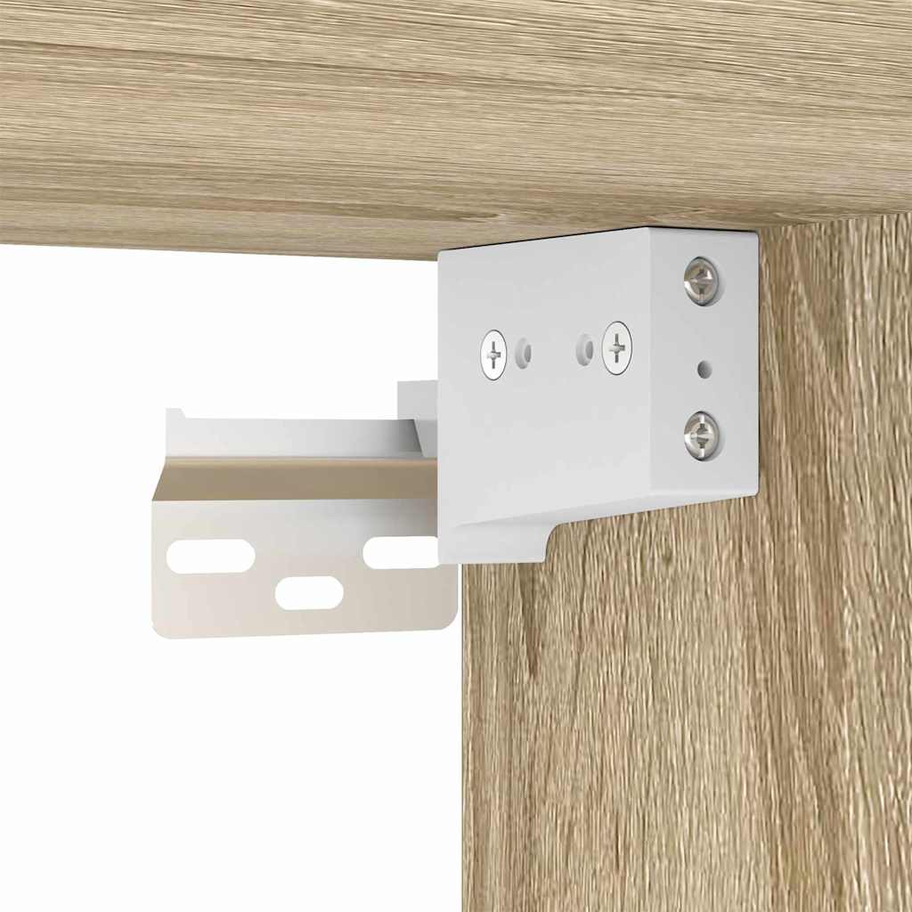 vidaXL Κρεμαστό ντουλάπι με ράφι Riga Δρύς Sonoma 40 x 29,5 x 80 εκ.