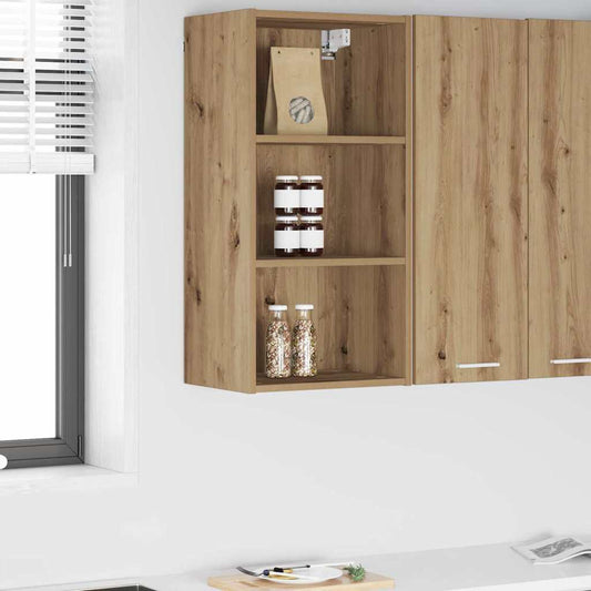 vidaXL Κρεμαστό ντουλάπι με αποθήκευση Artisan Oak 40 x 29,5 x 80 εκ.