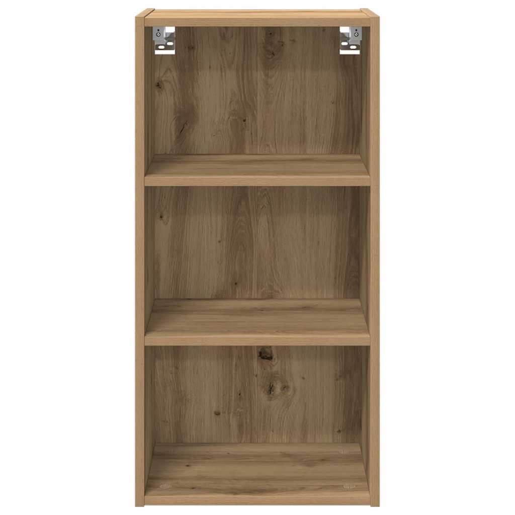 vidaXL Κρεμαστό ντουλάπι με ράφι Riga Artisan Oak 40 x 29,5 x 80 εκ.