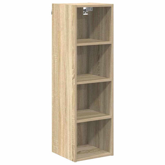 vidaXL Κρεμαστό ντουλάπι με αποθήκευση Δρύς Sonoma 30 x 29,5 x 100 εκ.