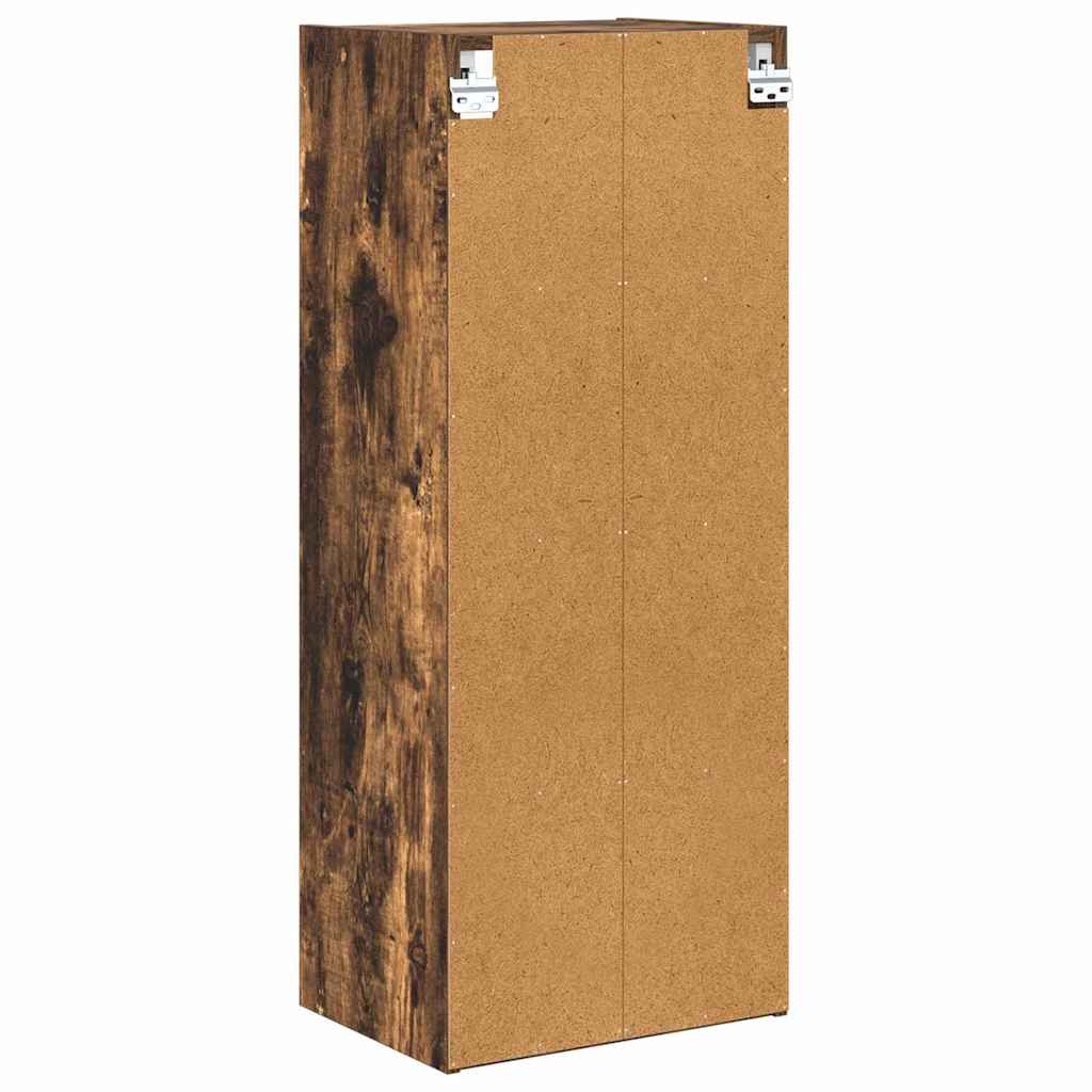 vidaXL Κρεμαστό ντουλάπι Riga Καπνιστό Δρύς 40 x 29,5 x 100 εκ.