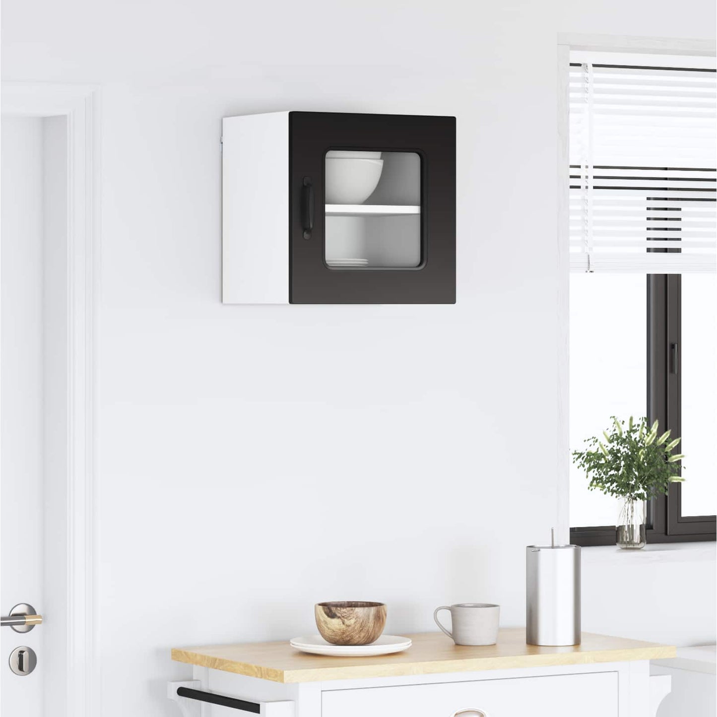 vidaXL Πάνελ πλυντηρίου πιάτων Kalmar Μαύρο 40 x 31 x 40 εκ.