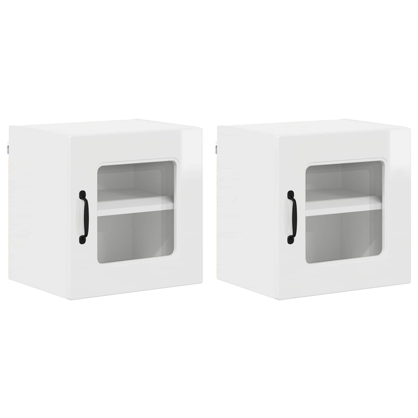 vidaXL Πάνελ πλυντηρίου πιάτων Kalmar 2 pcs Υψηλής γυαλάδας λευκό