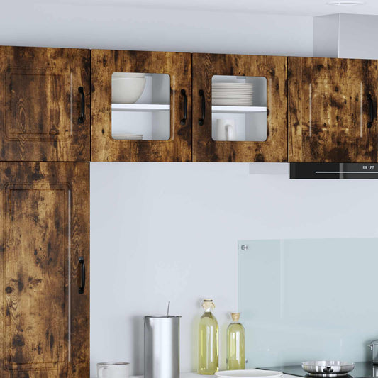 vidaXL Ντουλάπα Κουζίνας Kalmar 2 pcs Καπνιστό Δρύς 40 x 31 x 40 εκ.