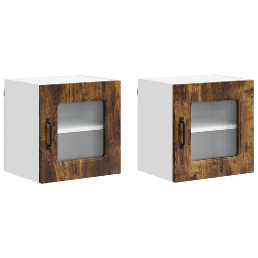 vidaXL Ντουλάπα Κουζίνας Kalmar 2 pcs Καπνιστό Δρύς 40 x 31 x 40 εκ.