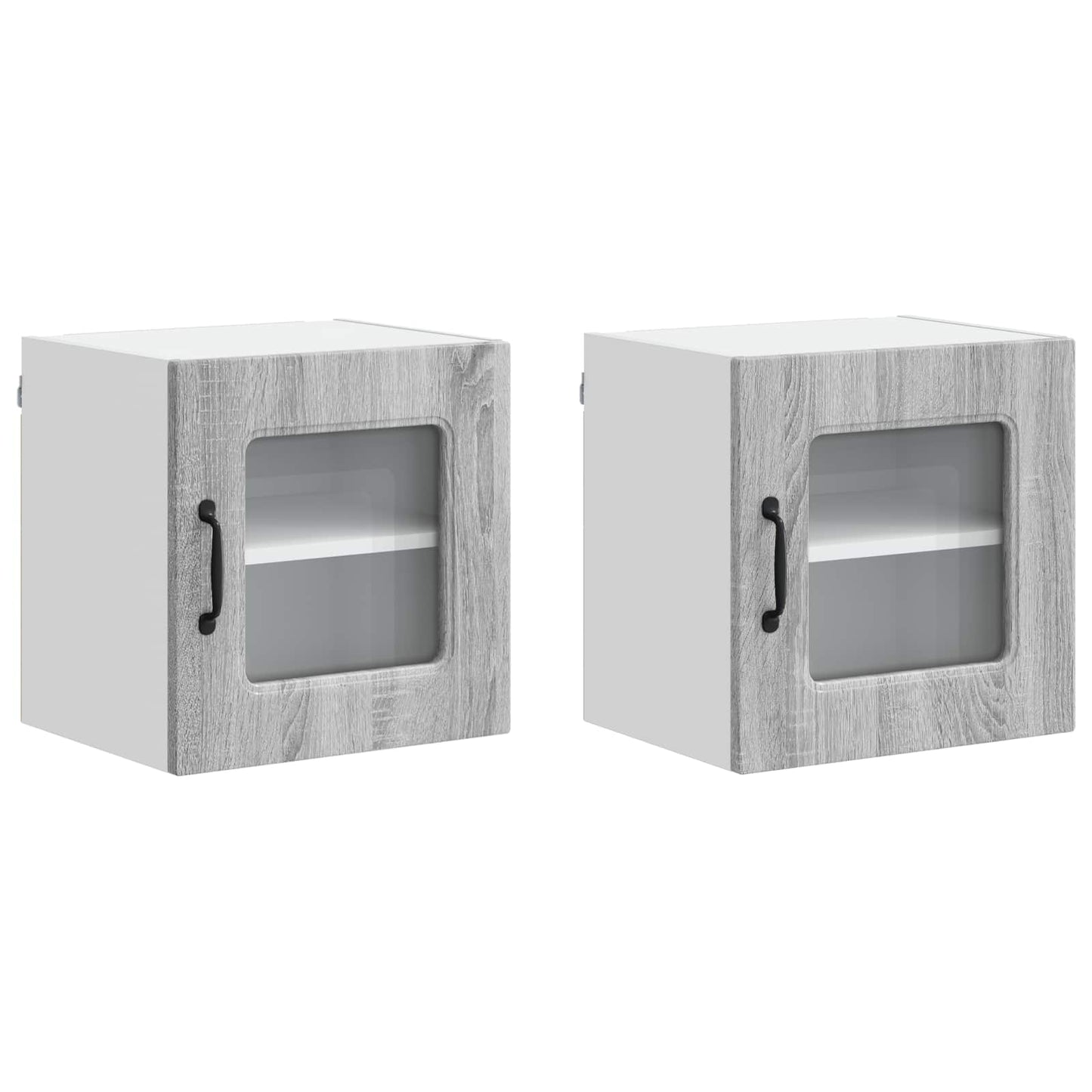vidaXL Πάνελ πλυντηρίου πιάτων Kalmar 2 pcs Γκρίζο Σονομα