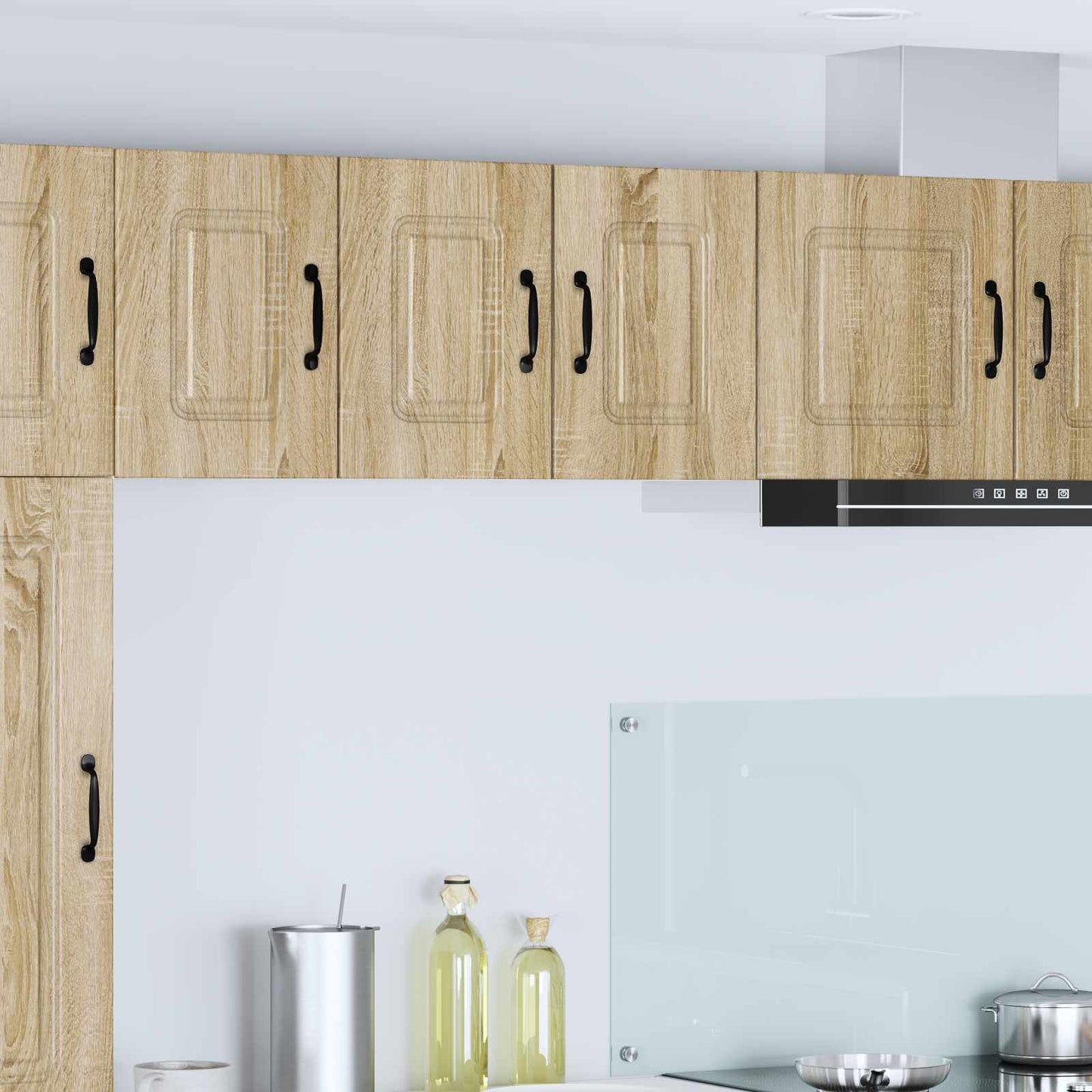 vidaXL Πάνελ πλυντηρίου πιάτων με αποθήκευση Kalmar 2 pcs Δρύς Sonoma