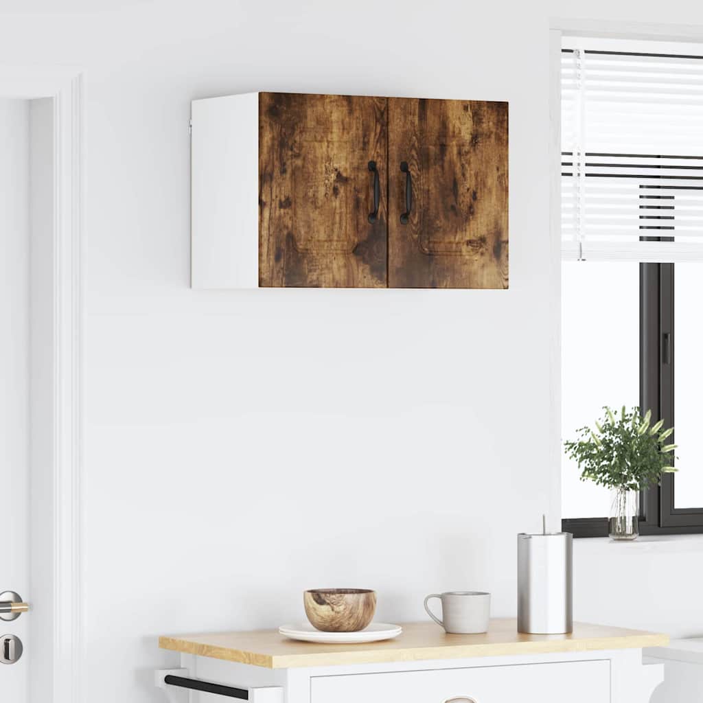 vidaXL Κρεμαστό ντουλάπι κουζίνας 2 pcs Καπνιστό Δρύς 30 x 31 x 40 εκ.