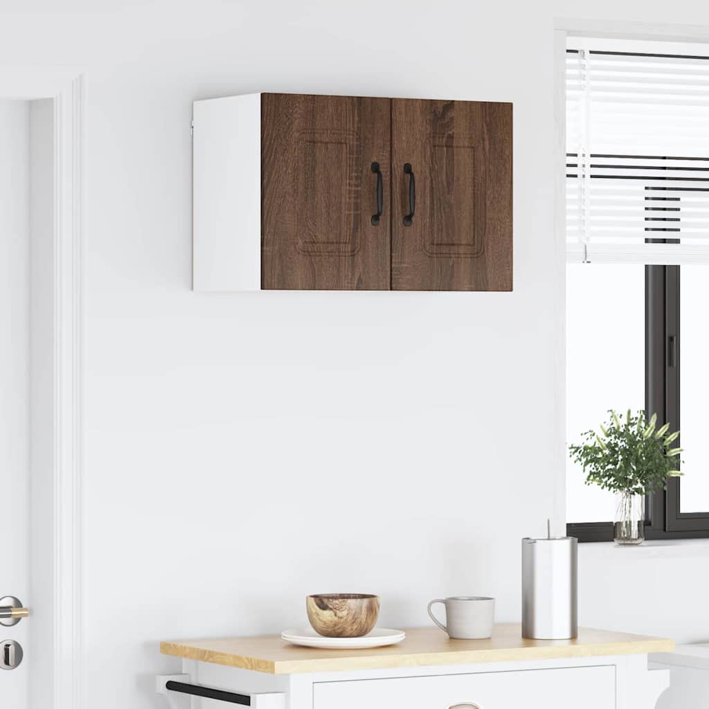 vidaXL Κρεμαστό ντουλάπι κουζίνας 2 pcs Καφέ δρυς 30 x 31 x 40 εκ.