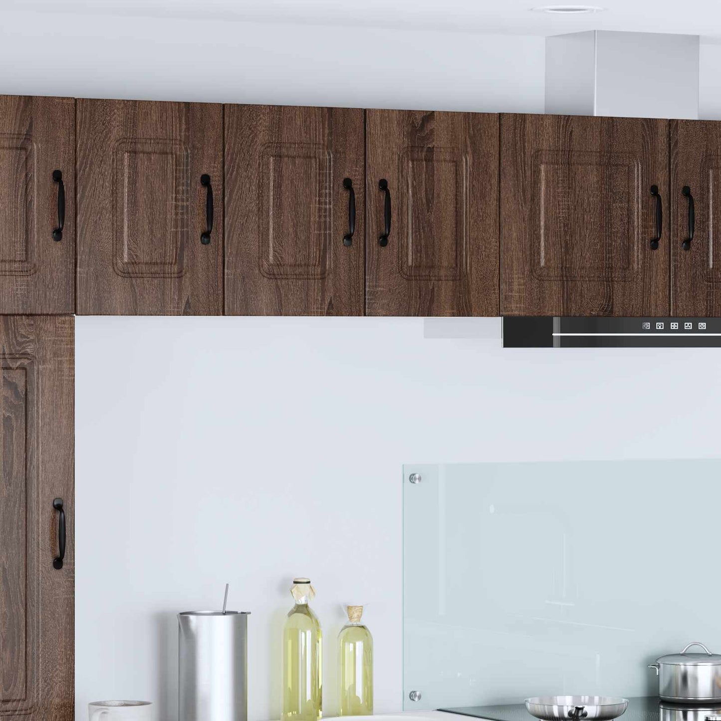 vidaXL Πάνελ πλυντηρίου πιάτων Kalmar 2 pcs Καφέ δρυς 30 x 31 x 40 εκ.