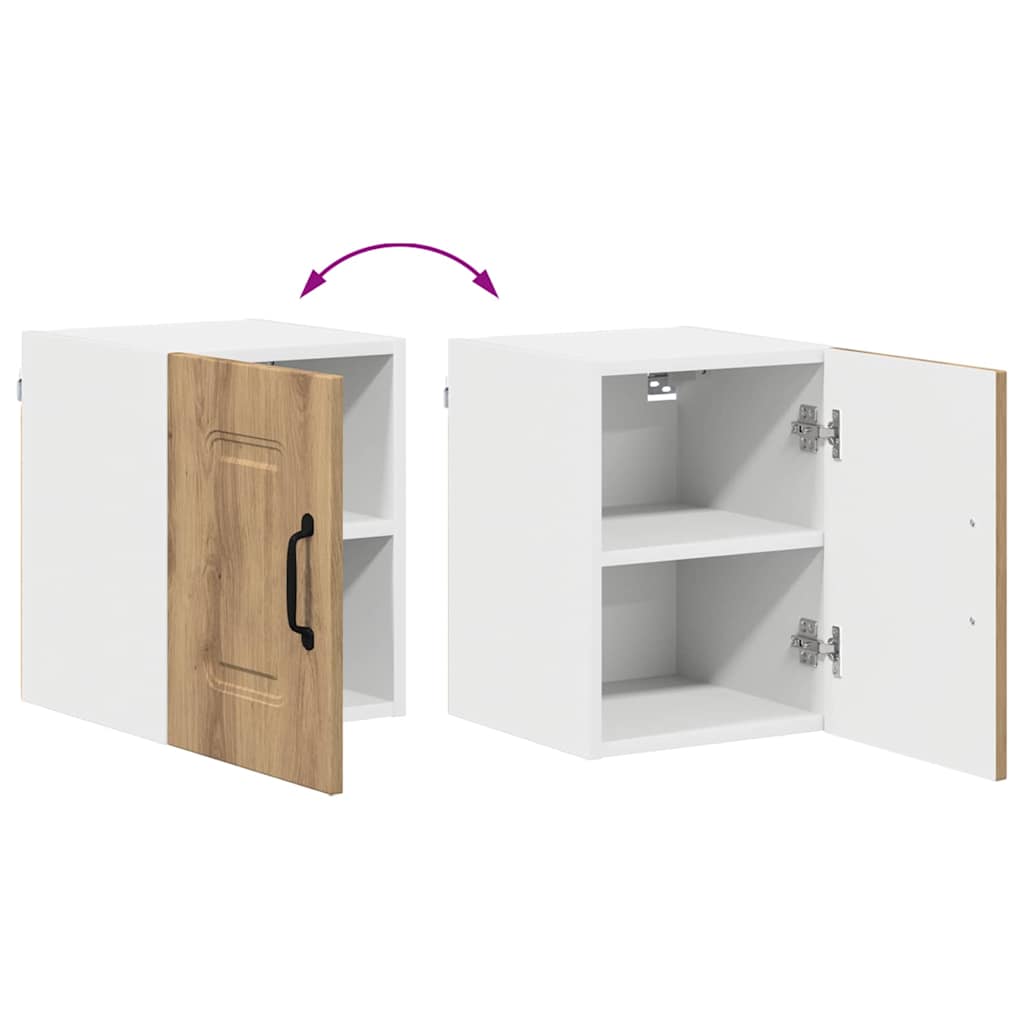 vidaXL Κρεμαστό ντουλάπι κουζίνας με ράφι Artisan Oak 30 x 31 x 40 εκ.