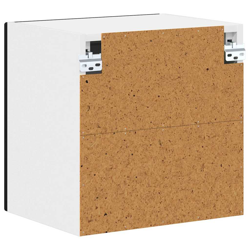 vidaXL Κρεμαστό ντουλάπι κουζίνας με ράφι 2 pcs Μαύρο 40 x 31 x 40 εκ.