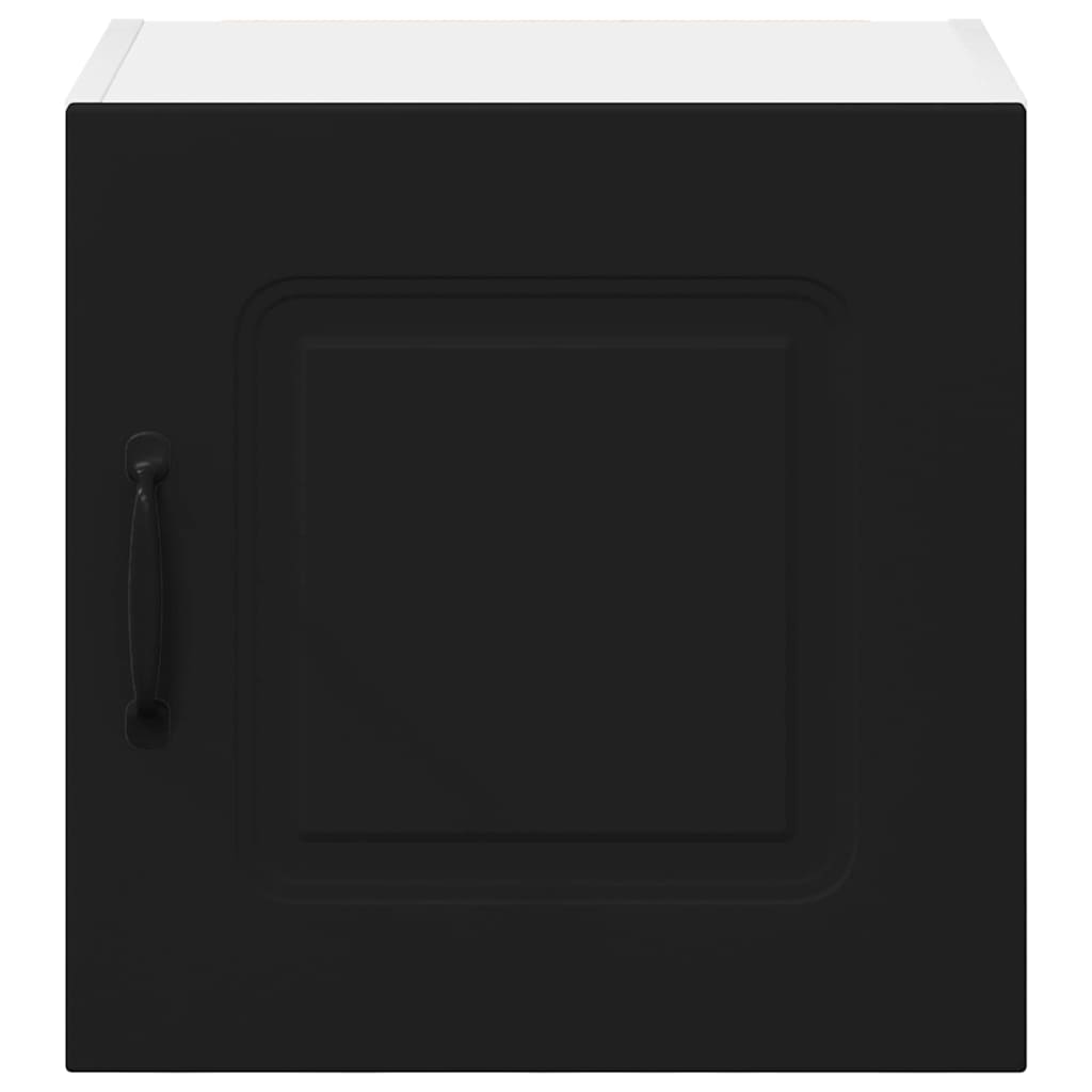 vidaXL Κρεμαστό ντουλάπι κουζίνας με ράφι 2 pcs Μαύρο 40 x 31 x 40 εκ.