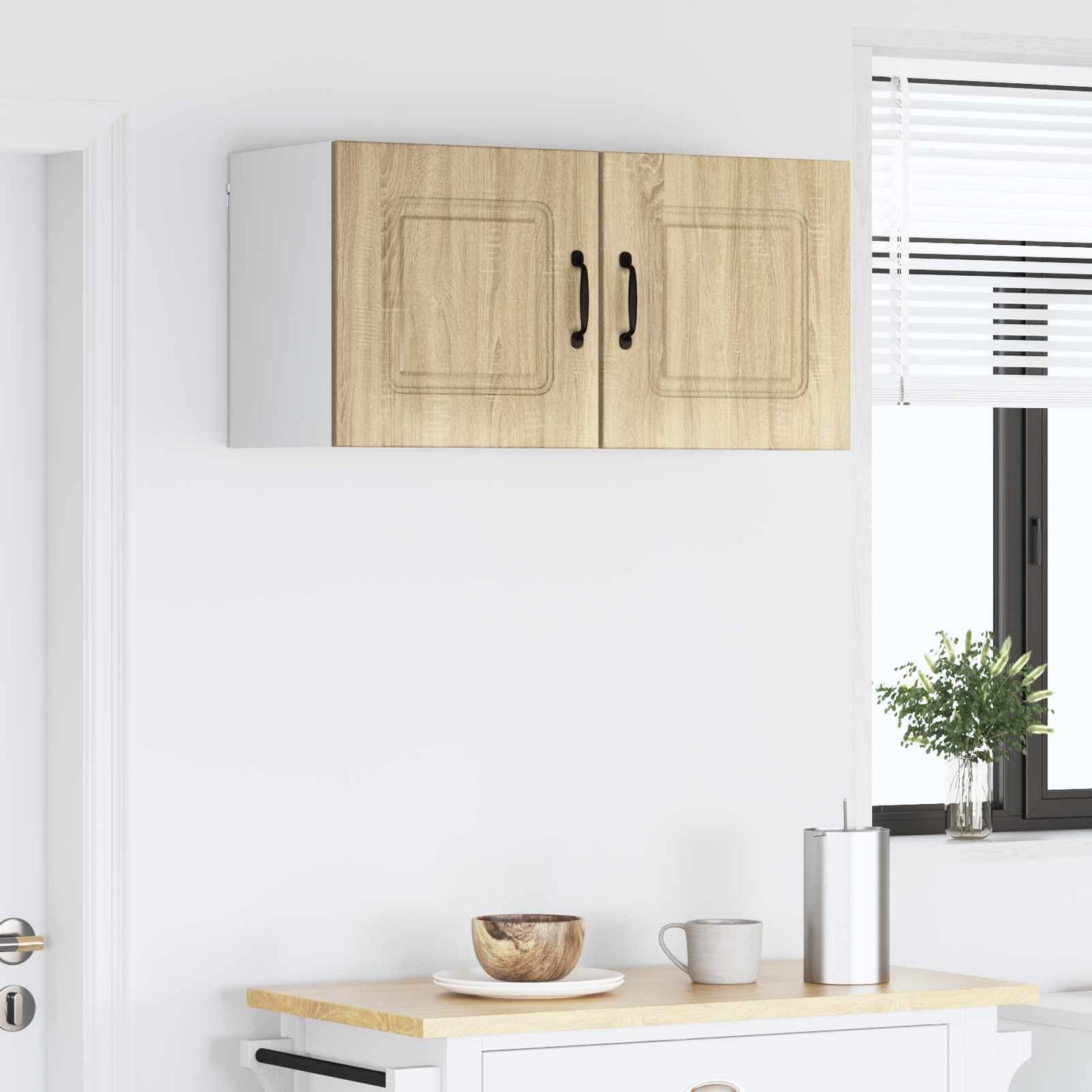 vidaXL Κρεμαστό ντουλάπι κουζίνας 2 pcs Δρύς Sonoma 40 x 31 x 40 εκ.