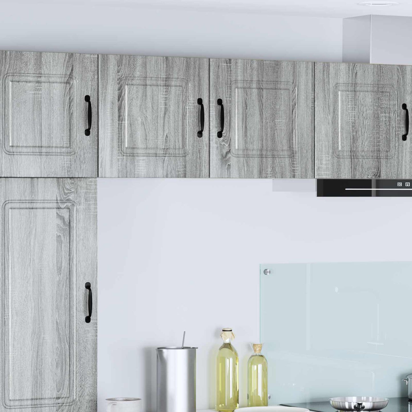 vidaXL Κρεμαστό ντουλάπι κουζίνας 2 pcs Γκρίζο Σονομα 40 x 31 x 40 εκ.