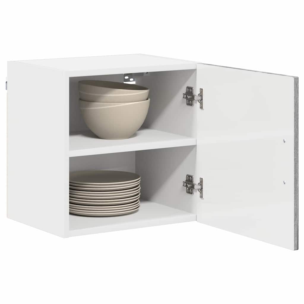 vidaXL Κρεμαστό ντουλάπι κουζίνας 2 pcs Γκρίζο Σονομα 40 x 31 x 40 εκ.