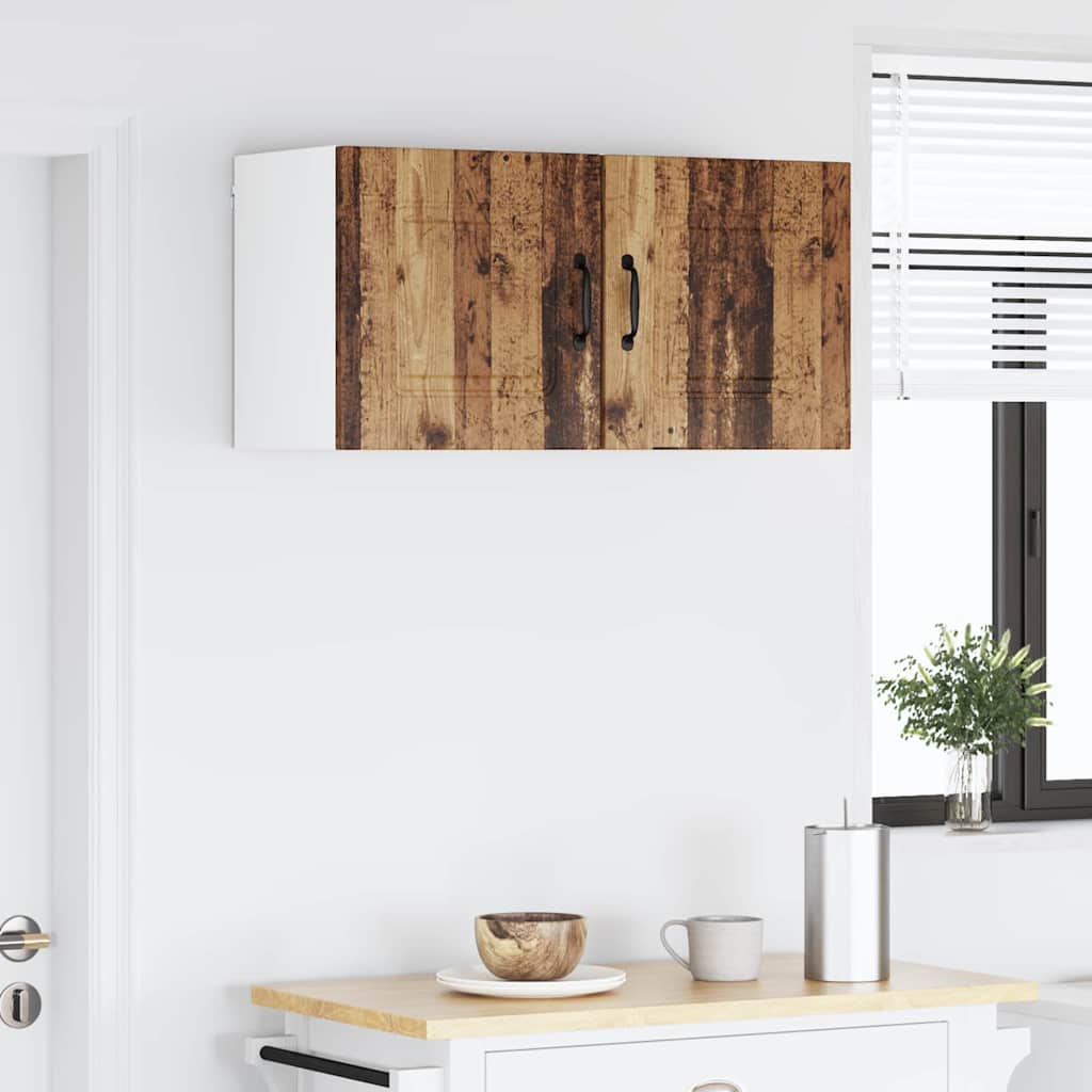 vidaXL Κρεμαστό ντουλάπι κουζίνας 2 pcs Παλιό Ξύλο 40 x 31 x 40 εκ.