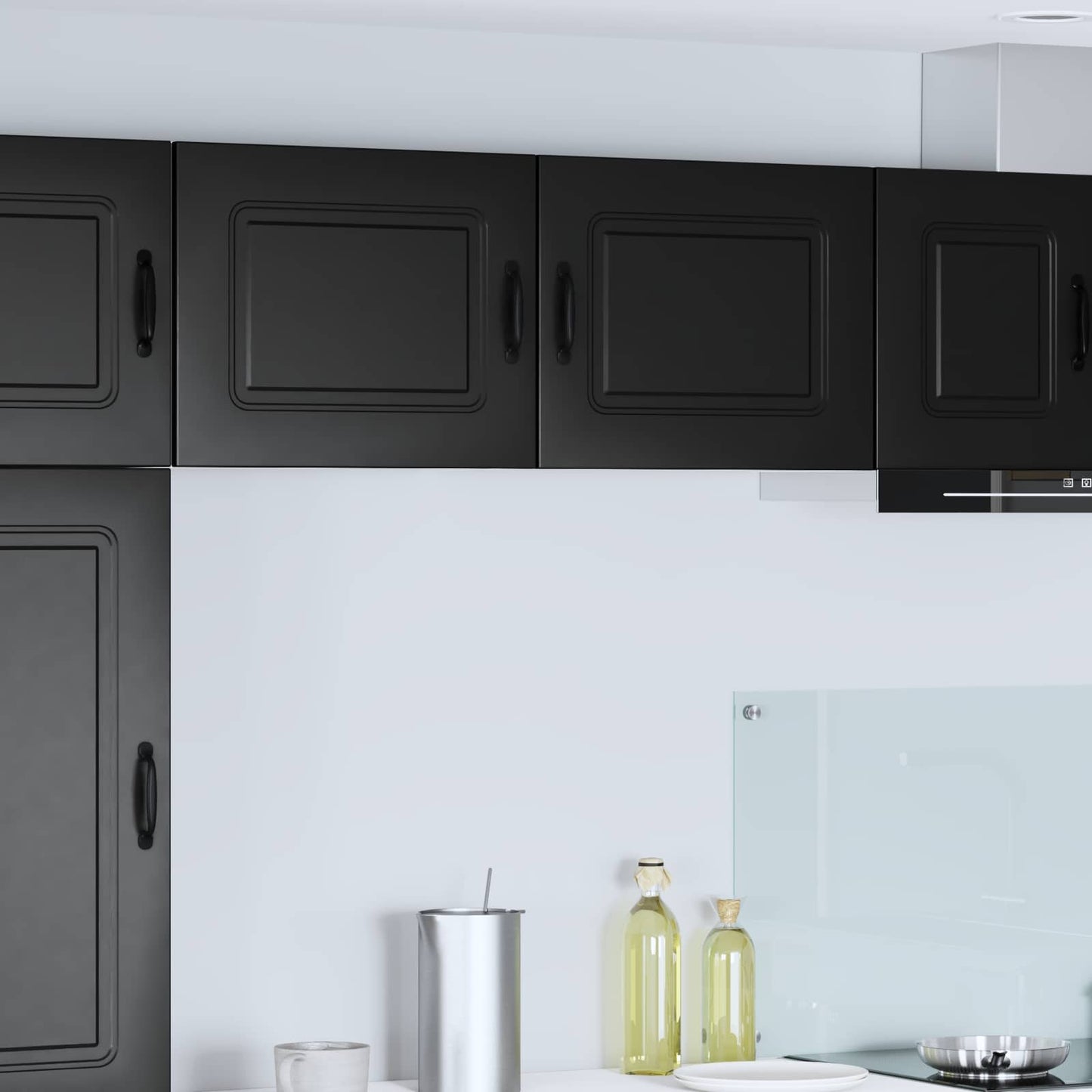 vidaXL Πάνελ πλυντηρίου πιάτων Kalmar Μαύρο 50 x 31 x 40 εκ.