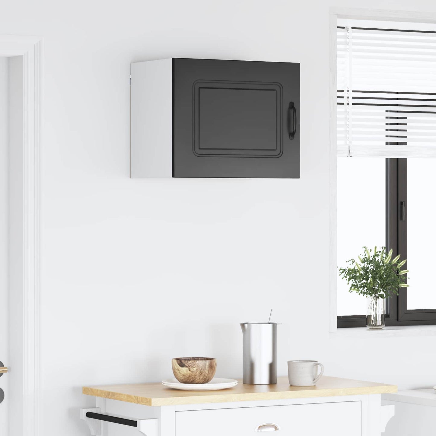 vidaXL Πάνελ πλυντηρίου πιάτων Kalmar Μαύρο 50 x 31 x 40 εκ.
