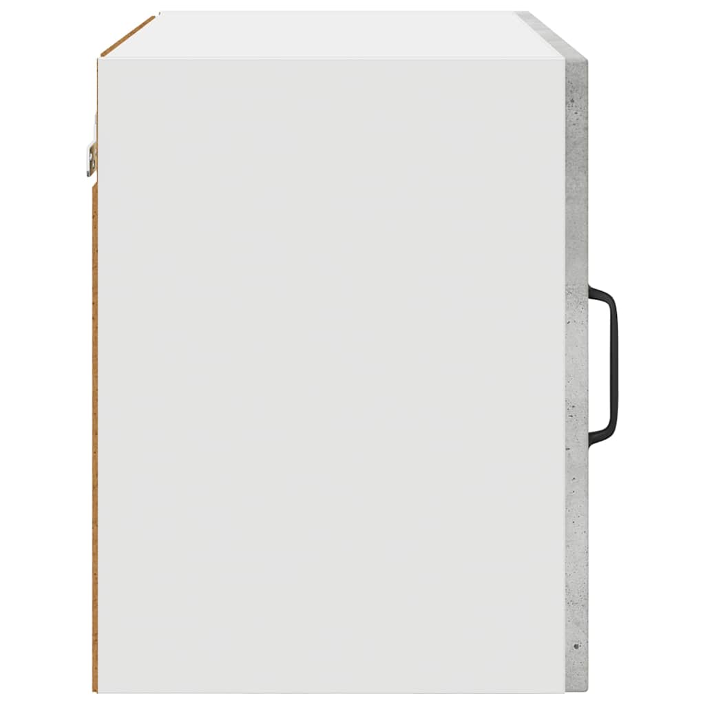 vidaXL Κρεμαστό ντουλάπι κουζίνας με ράφι 2 pcs Σκυρόδεμα Γκρι