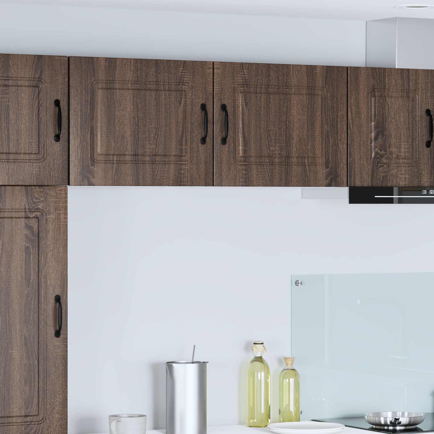 vidaXL Πάνελ πλυντηρίου πιάτων Kalmar 2 pcs Καφέ δρυς 50 x 31 x 40 εκ.