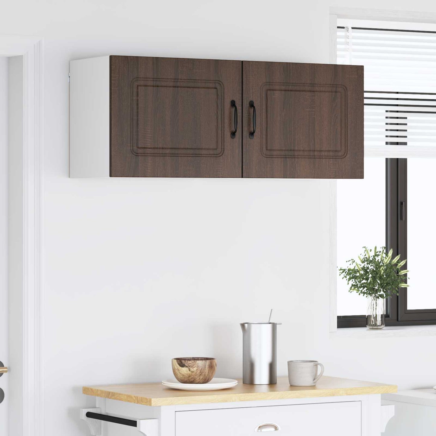 vidaXL Πάνελ πλυντηρίου πιάτων Kalmar 2 pcs Καφέ δρυς 50 x 31 x 40 εκ.