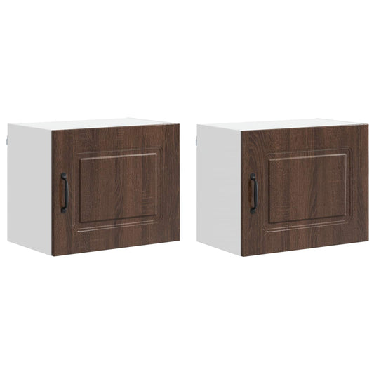 vidaXL Πάνελ πλυντηρίου πιάτων Kalmar 2 pcs Καφέ δρυς 50 x 31 x 40 εκ.