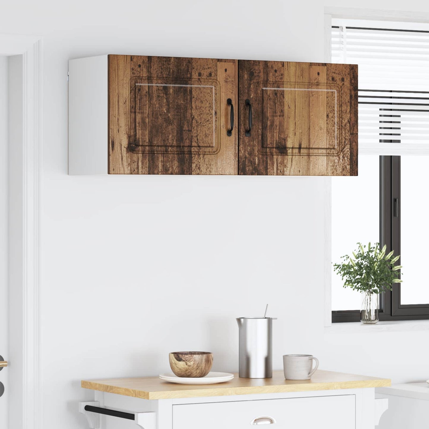 vidaXL Πάνελ πλυντηρίου πιάτων Kalmar 2 pcs Παλιό ξύλο