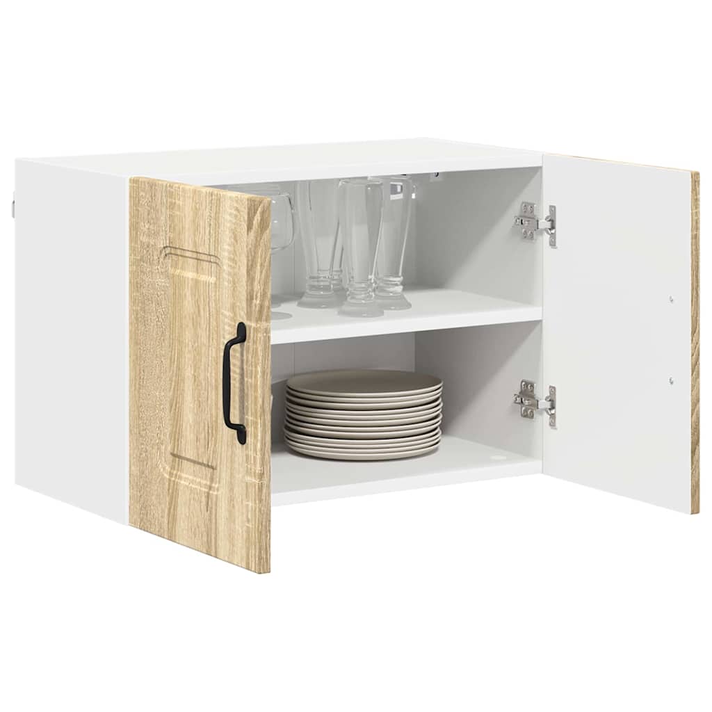 vidaXL Κρεμαστό ντουλάπι κουζίνας 2 pcs Δρύς Sonoma 60 x 31 x 40 εκ